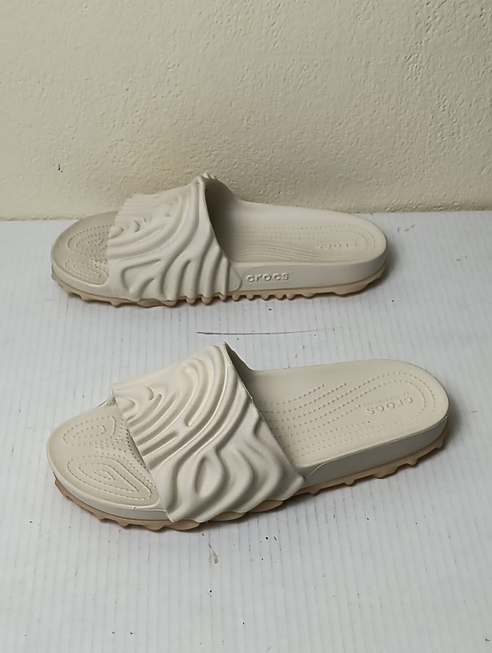 Crocs Salehe Bembury Pollex Parsnip Beige Slide Sandals Unisex W10| M8